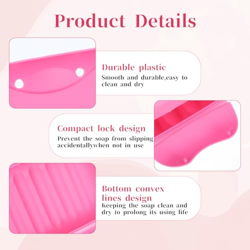 20 PCS Soap Box Holder,Plastic Travel Soap Dish, Portable Leak Proof Soap Case Container for Bathroom,Camping,Gym,Business Trip,10 Colors