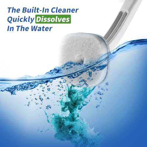 oshang 28 Count Toilet Brush Refills, Toilet Refill Pads, Disposable Toilet Brush Heads for Bathroom Cleaning - size: 28 Refills