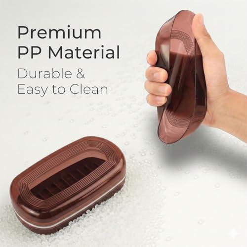 AIMAIAIMAI Shampoo Bar Holder Travel Case for Two Bars, Large Soap Container for Bathroom or Travel (1 Pack, Red Style A-Large) - color: Red Style A-large