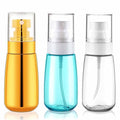 Cosywell Travel Spray Bottle TSA Approved 3 Pack 2oz 60ml Leak Proof Fine Mist Spray Bottle Empty Plastic Refillable Containers for Hair Perfume Toners Rose Water Cosmetics(Gold+Green+Clear) - color: Gold+Green+Clear, size: 2 oz
