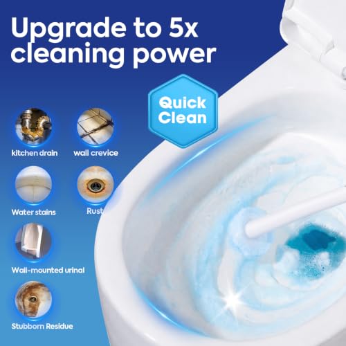 50 Pcs Disposable Toilet Cleaner Refill Pads, Universal Toilet Bowl Brush Replacement Heads, Durable Deep Cleaning Refills, Fresh Scent Bathroom Cleaning Supplies - size: 1 Count (Pack of 50)
