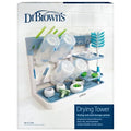 Dr. Brown's Drying Tower, Stand-Up Drying Rack, Countertop Baby Bottle Drying with Organized Storage for Baby Essentials, Space Saving Vertical Rack, Blue/White - style: Blue/White Rack
