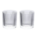 Gaolinci 2 Pcs Glass Tumbler Cup,Toothbrush Holder, Bathroom Cups, 10 oz - color: Clear, size: 10 oz