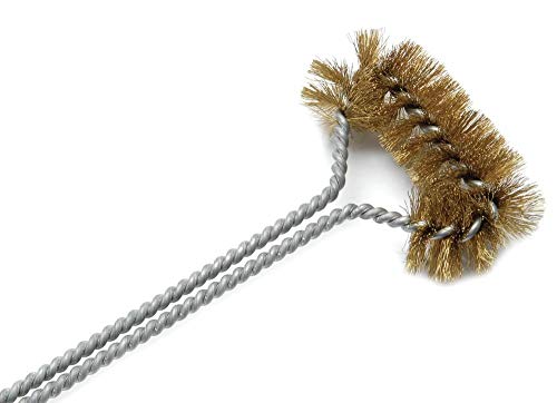 Deep Fryer Basket Cleaning Brush – High-Temp Commercial Kitchen Tool - Heavy Duty Brass Bristles - Heat Resistant to 750F for Food Debris - Deep Fryer Cleaner - Made in USA by FryOilSaver Co. B51C - style: Basket