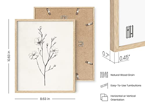 HAUS AND HUES Grey Floral Wall Art - Set of 4 Plant Posters for Wall Vintage, Botanical Prints, Black and White Flower Pictures for Room Aesthetic, Farmhouse Bathroom, Rustic Art (Beige Frame, 8x10) - color: Antique Flower Drawings, size: 8x10, style: Bei