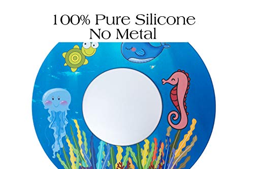Bathtub Drain Stopper, Silicone Tub Stopper Plug, Universal Bath Drain Cover, Beautiful Coral Reef Illustration, Kids Tots Babies Gift (Blue Whale) - color: Blue Whale