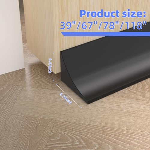 118 Inch Silicone Shower Threshold Water Barrier, Dam for Frameless Shower Door, Corner Bathroom Water Guard (Black) - color: Black, size: 118 Inch