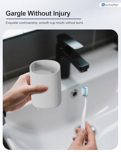 Travel Toothbrushes Holder – Portable Toothbrush Containers with Rinse Cup, Toothpaste Case with Leak-Proof Cover for On-The-Go Oral Care (Grey) - color: Grey