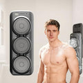 Electric Shower Brush for Body with 3 Motorized Brush Heads, Wall-Mounted Back Scrubber for Shower, Exfoliating Soft Bristles, Hands-Free Design, Easy to Install, for Men and Women - size: 19