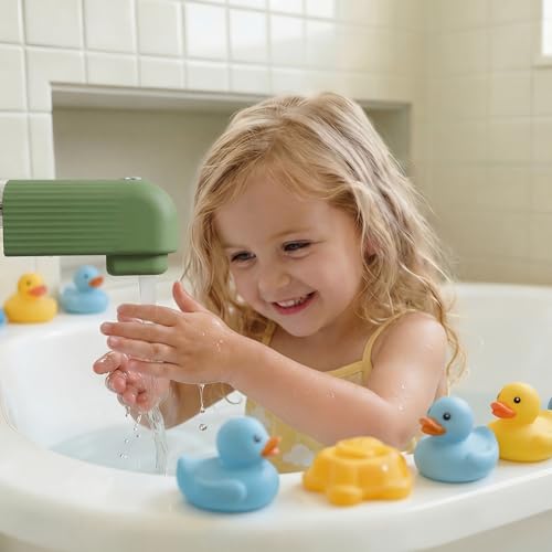 Roslim Silicone Baby Bathtub Faucet Cover, Bath Faucet Cover for Kids Bathtub Safety, Spout Cover for Baby, Toddler，Upgraded Bath Tub Spout Protector Cover, Universal Fit, Olive Green - color: Olive Green