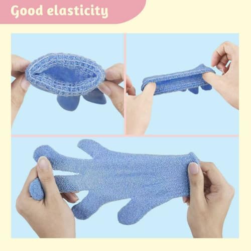 16 Pack Exfoliating Gloves, Body Scrubber Mitt for Dead Skin Removal in Shower, Men and Women - size: 1 Count (Pack of 16)