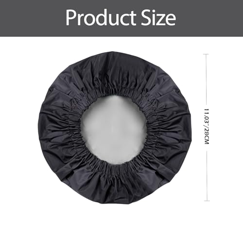 Shower Cap for Women Reusable Waterproof, Large Bath Cap with Elastic Band, Hair Caps for Long Hair and Braids, Black - color: Black