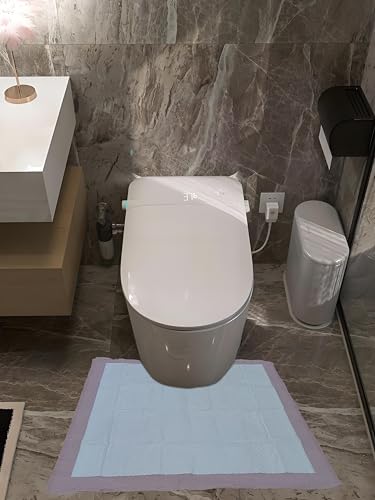 Toilet Floor Protector From Urine 15 Pack Disposable Toilet Mats Provides Ideal Liquid Absorption Great for Toilet Training or Keeping Your Floors Clean (Pink Mats) - style: Pink Mats