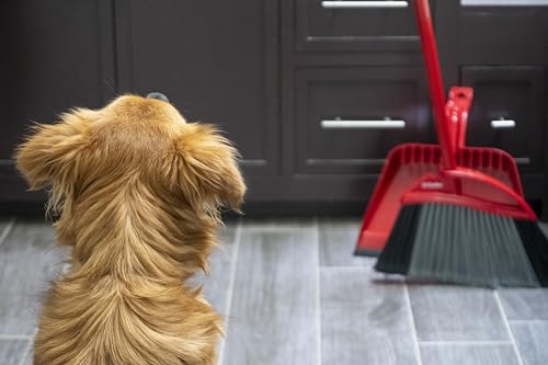 O-Cedar Pet Pro Broom with Step-On Dustpan | Remove 99% with One Sweep | Removes 3 Times More Pet Hair | Quiet Cleaning Tool for Cat and Dog Owners - size: PowerCorner Pet Pro Broom