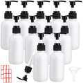 Tanlade 12 Pcs Glass Pump Bottle Dispenser 4 oz Travel Bottles with Pump Refillable Glass Containers for Toiletries Lotion Liquid Soap Shampoo Essential Oils Cosmetic Travel Accessories (White Black) - color: White Black