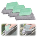 Magic Window Track Cleaner, 2025 New Groove Cleaning Brush Tools Set, Hand-held Window Track Cleaner Brushes Tools for Window lides Gaps Tile Lines Shutter Car Vents (Green, 3PCS) - color: Green, size: 3PCS