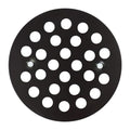 4-1/4” Round Shower Drain Cover,Screw-in Shower Drain Strainer,Easy-to-Install Replacement Cover - color: Black, size: 4-1/4 inch
