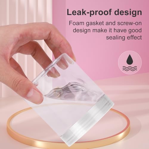 Loretoy 36 Pack 8 OZ Household Plastic Jars with Lids, BPA Free, Reusable, Refillable Transparent Cosmetic Containers for Bath Salts, Cosmetics, Powders, Beauty Product and Small Accessories, White - color: White, size: 8 Ounce