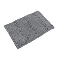 Non-Slip Bath Rug,Extra Soft Microfiber Bedroom Shag Carpet with Anti-Slip Backing,Water/Dust Absorbent Fast Dry Shower Mat,Sound Insulated Stairs Pad,Machine Washable (Dark Grey,15 x 23 Inches) - color: Darkgrey, size: 15"x23"