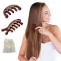 2 Pack Wooden Head Scalp Massager Comb, Sandalwood Scalp Massage Wood, Head Massager Gua Sha Tool Brush for Women Men Hair Growth - style: Classic&Whale