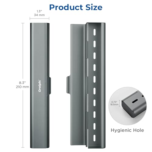 Aluminum Toothbrush Travel Case, Portable Travel Toothbrush Holder, Durable Manual Toothbrush Box Container for Traveling, Bathroom, Camping, Business Trip-Gray Blue - color: Gray Blue, size: 1 Pack (Standard)