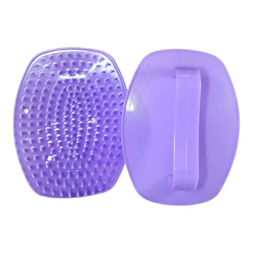 Detangler Hair Brush 2 Pack for Wet & Dry Hair (4×3 in) - Firm Bristle Shampoo Scalp Massage Brush for Shower - Pain-Free Detangling for Women, Men, Kids (Purple) - color: Purple