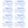 Semato 8 Pcs Blue Spa Headband Bachelorette Party Favor Set Skincare Headbands for Women Gifts and Party Supplies (Blue) - color: Blue
