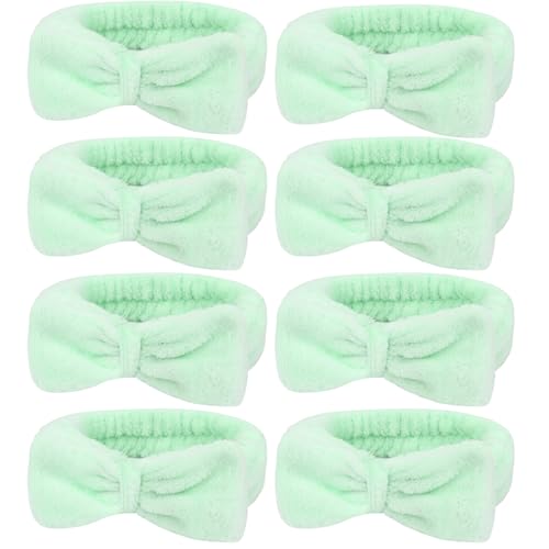 Semato Bachelorette Party Favor Set Bride and Bridesmaid Spa Headband Skincare Headbands for Women Gifts and Party Supplies (green) - color: green