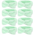 Semato Bachelorette Party Favor Set Bride and Bridesmaid Spa Headband Skincare Headbands for Women Gifts and Party Supplies (green) - color: green