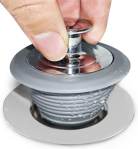 Bathtub Drain Stopper, Sink Stopper, Tub Stopper, Bathtub Drain Plug, Universal Bathroom Bath Tub Drain Stoppers, Shower Drain Cover Replacement Jets Hair Catcher Topper Rubber Strainers(Patented)