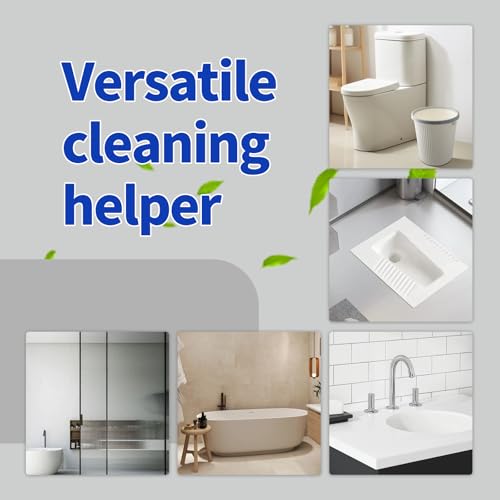 40 Disposable Toilet Brush Replacement Pads, Wall Mounted Toilet Holder Set Toilet Cleaning System Starter Kit, Toilet Stick Pads (White) - color: White