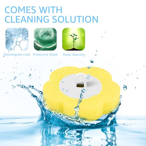 72PCS Disposable Toilet Cleaning Brush Wand Cleaner Refills, Contains Only the Brush Head, Disposable Toilet Cleaning Pads, Bathroom Toilet Bowl Brush and Holder Set (Refills) - color: Refills