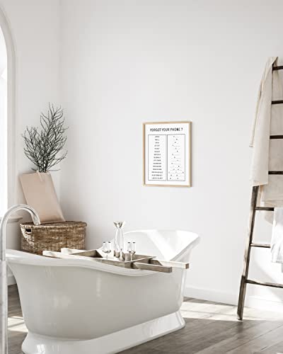 HAUS AND HUES Funny Bathroom Decor & Signs | Beige Framed Unscramble Game Wall Art, Black and White Guest Bathroom Sign, Powder Room Decor | 12"x16" - color: Unscramble, size: 12"L x 16"W, style: Beige Framed