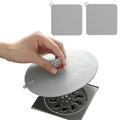 MAOYONG Bathroom Tub Drain Stopper and Cover Set for Bathtub Shower Overflow Plug Sink Maintenance Laundry Tub Floor and Bathroom Drain Cover 3PCS - color: Gray