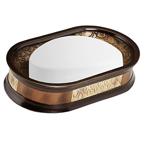 Zahari Home Zambia Stylish Soap Dish Modern Classic Luxury Decor Animal Print Western Design Bar Soap Holder - color: Zambia