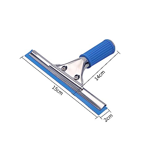 15cm 6in Blue Window Squeegee Bath Squeegee for Shower Glass Door, Mirrors, Tiles (6in/15cm, Blue) - color: Blue, size: 6in/15cm