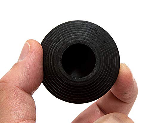 StopShroom Tub 2 Pack Universal Stopper for Bathtub and Bathroom Sink Drains, Black, 6-Pack
