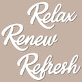 3 Pieces Bathroom Decor White Wooden Bath Room Sign Bathroom Wall Art Farmhouse Relax Renew Refresh Sign (White-large) - color: White-large
