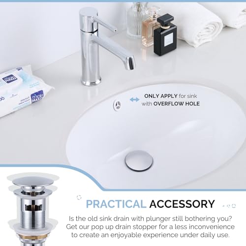 Bathroom Sink Drain, Angle Simple Brass Pop Up Drain Stopper, Vessel Sink Drain with Overflow, Lavatory Vanity Sink Drain Stoppers Chrome - color: Chrome