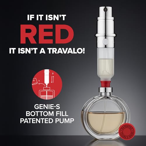 Travalo Classic HD Perfume Atomizer - Leak-Proof and TSA Approved for Air Travel - Reusable, Airtight, Easy-Fill Mini Pump Sprayer - Lightweight, Elegant Design w/Volume Window - Blue - 0.17oz - color: Blue
