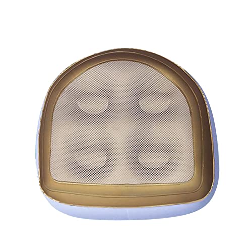 Inflatable Hot Tub Seat Booster with Suction Cups & Mesh Cover, Dual Use Inflatable Hot Tub Cushion Seat, Non Slip Blow Up Pillow Hot Tub Chairs Accessories for Adults Elderly Spa Bathtub - color: Gold