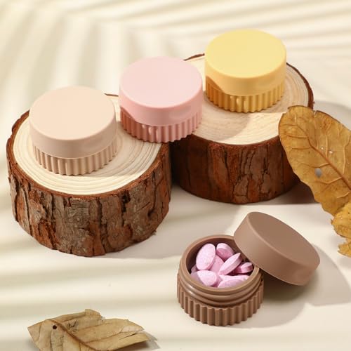 Maxcheck 4 Pcs Travel Containers for Toiletries 0.68 Oz/20 ml Small Silicone Cream Jar with Lid Mini Leakproof Lotion Jar Refillable Travel Cosmetic Container for Face Body Skin Cream (Classic Color) - color: Classic Color