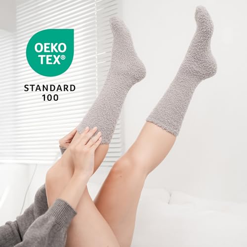 CoolMate Cozy Soft Cloud Socks, Fuzzy Socks for Women - color: A.03 - Grey