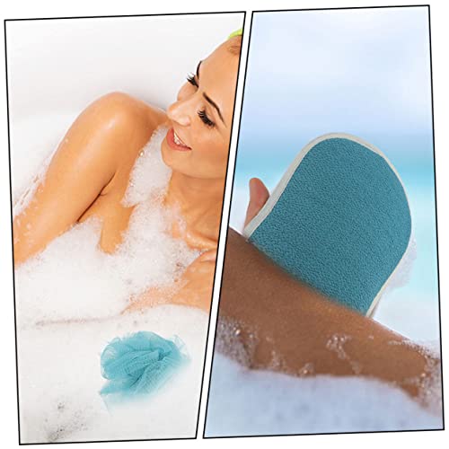 1set Household Shower Towel Kit Back Cleaning Set Bath Gloves Bath Bathroom Accessories for Daily Use Care