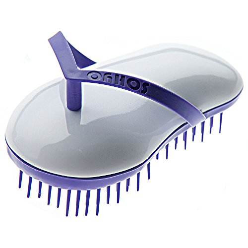 B129 Shower Head Brush/Exfoliator Shampoo Brush/Head Massager Scalp Stress Relax Shower Brush/Scalp Scrub Hair Brush Massager/Hair Massager for Hair Growth/Scalp Dandruff Brush Small Hair - color: Purple Cotton