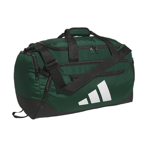 adidas Defender 5 Duffel Bag for Sports, Gym and Travel, Team Dark Green, OSFA - color: Team Dark Green, style: Small (42l)