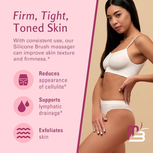 Cellulite Massager Brush, Anti-Cellulite Silicone Body Scrubber for Skin Smoothing, Toning, and Firming, Handheld Exfoliator for Scalp and Muscles by M3 - size: Silicone Brush