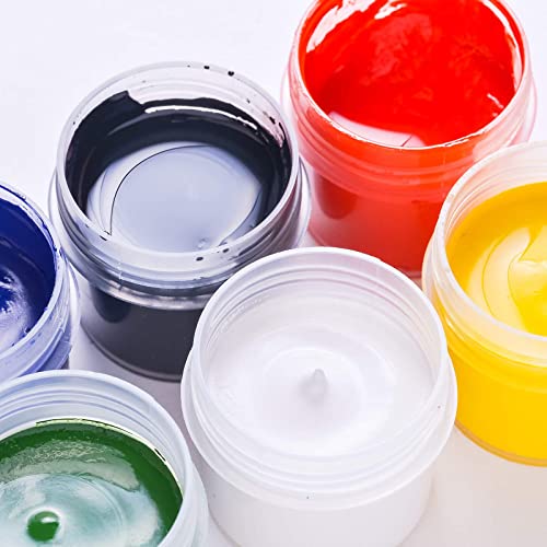  ﻿ Eternal Moment 36 Pack 4 OZ Plastic Jars Round Clear Cosmetic Container Jars with Lids, Perfect for Lotion, Cream, Ointments, Makeup, Eye Shadow, Rhinestone, Samples, Pot, Travel Storage - color: Black Lid, size: 4 Ounce