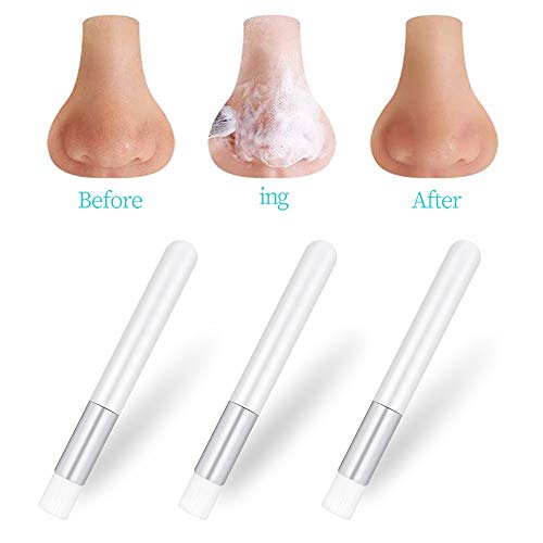 10 Pcs Cute White Lash Cleanser Brushes Lash Shampoo Brushes for Eyelash Extensions Cosmetic Brushes Peel Off Blackhead Brush Remover Tool Nose Cleaning Washing Brush - color: WHITE