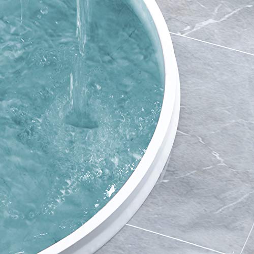 39 Inch Shower Threshold Water Dam Collapsible Bath Shower Barrier Water Stopper Retention System Dry and Wet Separation for Bathroom Kitchen and More (3.3ft) - color: White-2" High, style: 39 Inch